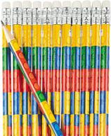 🔆 premium toy brick pencils: bulk set of 24 - ideal birthday party favors and teacher rewards logo