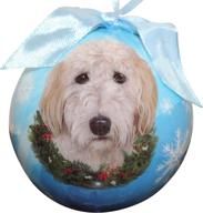🎄 add festive charm with goldendoodle christmas ornament - shatter proof bauble logo