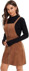 img 1 attached to 👗 Verdusa Women's Corduroy Pinafore Overall - Jumpsuits, Rompers & Overalls