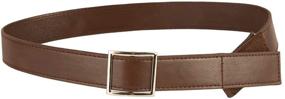 img 3 attached to Quality Leather Buckle Toddler Belts by Myself Belts: Stylish, Secure, and Easy to Fasten
