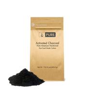 highest quality pure activated charcoal powder (1 🌿 lb.) - top pharmaceutical grade, vegan & gluten-free formula logo