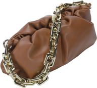 сумка-пельмень clutch chain pouch purse: стильная и универсальная с массивной золотой цепью логотип