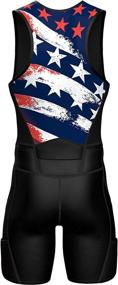 img 1 attached to Sparx Premium Triathlon Padded US_Flag Sports & Fitness for Triathlon