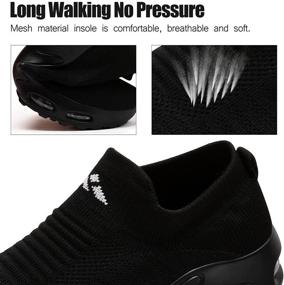 img 2 attached to Mishansha Walking Sneakers Cushion Platform Women's Shoes