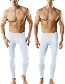 img 4 attached to 🔥 TSLA Men's Heated Thermal Underwear Pants - Warm Fleece Lined Long Johns Leggings, Ideal Winter Base Layer Bottoms