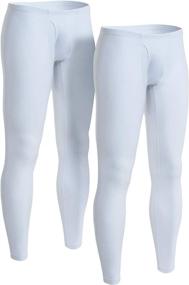 img 3 attached to 🔥 TSLA Men's Heated Thermal Underwear Pants - Warm Fleece Lined Long Johns Leggings, Ideal Winter Base Layer Bottoms