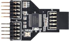 img 2 attached to 🔌 Переходник-разветвитель CY 9pin USB Header мужской на двойной женский - разъем USB Hub для материнской платы, USB 2.0.