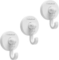 🧲 cofunkool adhesive hooks - versatile 360° rotating wall hooks for kitchen, bedroom, and cabinets - space-saving and sturdy - holds up to 7lbs - pack of 3 (white, small) logo