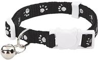 🐾 westminster pet 39149 paws print/solid assorted colors breakaway cat collar (color cannot be specified) logo