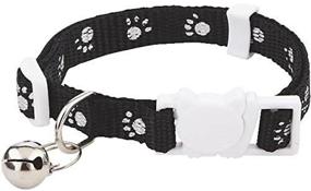 img 4 attached to 🐾 Westminster Pet 39149 Paws Print/Solid Assorted Colors Breakaway Cat Collar (Color Cannot be Specified)