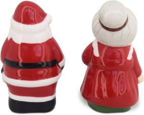 img 3 attached to 🤶 Deck the Halls with Christmas Salt and Pepper Shakers, Santa & Mrs Claus Ceramic Set - Barclay's Buys