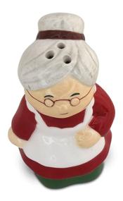 img 1 attached to 🤶 Deck the Halls with Christmas Salt and Pepper Shakers, Santa & Mrs Claus Ceramic Set - Barclay's Buys