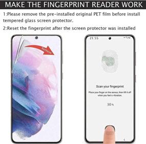 img 2 attached to 📱 5 пакетов темперированного стекла для защиты экрана Samsung Galaxy S21 Plus 5G/S21+ 6,7 дюйма - ультра-чистое, противоударное, дружественное к чехлам.