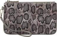 daisy rose wristlet clutch rfid protection women's handbags & wallets for wristlets logo