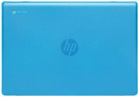 img 4 attached to 💻 mCover Hard Shell Case for 2020 14" HP Chromebook 14a Series (Aqua) - Non-Compatible with older HP C14 G-series - Costco Exclusive Model