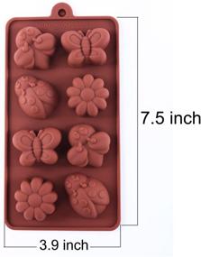img 2 attached to 🌳 STARUBY Silicone Molds Set of 3 Forest Theme - Non-stick Chocolate Candy Mold, Soap Molds, Silicone Baking mold Making Kit with Different Shapes Animals - Lovely & Fun for Kids