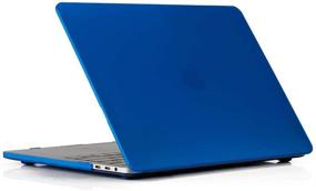 img 4 attached to 💻 RUBAN MacBook Pro 13 inch Case – Compatible with 2020-2016 Models, A2289 A2251 A2159 A1989 A1706 A1708 – Navy Blue, Hard Shell Cover with/Without Touch Bar