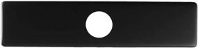 img 4 attached to 🚰 Homevacious 10-Inch Square Black Stainless Steel Base Plate Escutcheon for Bathroom or Kitchen Faucet