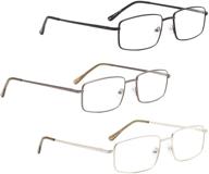 reading glasses large metal readers logo