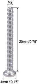 img 1 attached to Uxcell M2X20Mm Phillips Stainless Fasteners