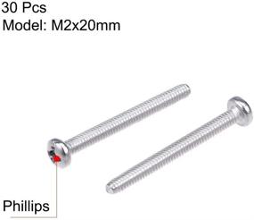 img 2 attached to Uxcell M2X20Mm Phillips Stainless Fasteners