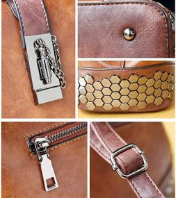 img 1 attached to Mn Sue Studded Convertible Shoulder Handbags & Wallets for Women