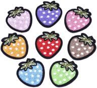 strawberries embroidered applique clothing backpacks logo