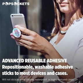 img 1 attached to 🌼 PopSockets: Hippie Hamsa Collapsible Grip & Stand for Phones and Tablets