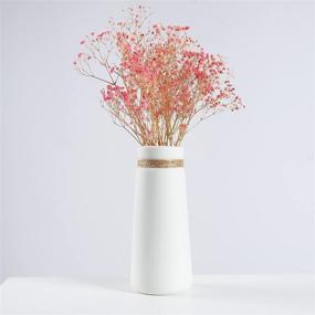 img 3 attached to White Ceramic Vase Decorative Centerpiece