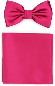 img 4 attached to Bows N Ties Adjustable Pre Tied Pocket Magenta
