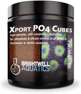 🐠 brightwell aquatics xport po4 cubes: pro-grade filter media for pond, freshwater & marine aquariums - eliminate phosphate & silicate! logo