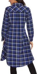 img 1 attached to OLRAIN Womens Plaids Irregular Casual Women's Clothing for Dresses