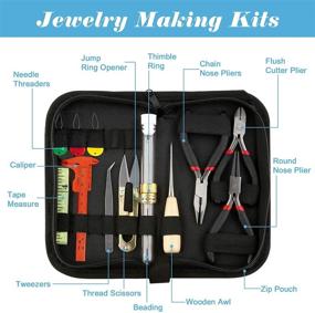 img 3 attached to 📿 Complete Wire Wrapping Jewelry Making Kit with Tools, Wire and Findings – Perfect for DIY Crafting, Repair and Storage