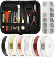 📿 complete wire wrapping jewelry making kit with tools, wire and findings – perfect for diy crafting, repair and storage logo