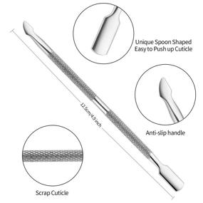 img 2 attached to Кусачки для кутикулы профессиональные из нержавеющей стали Pusher Cuticle