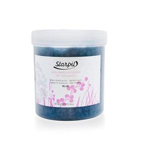 img 1 attached to 🔵 Starpil Wax - Stripless Blue Polymer Blend - Low-Temperature Film Hard Wax Pearls for Painless Hair Removal - 22oz/600g Mini Tub Container Pack