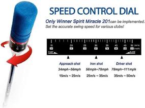 img 3 attached to 🏌️ Patented WINNER SPIRIT Miracle201 Golf Swing Training Aid: Adjustable Speed, Swing Trainer with Speed Controller for Enhanced Distance, Accuracy, Rhythm & Tempo
