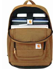 img 1 attached to 🎒 Carhartt Legacy Work Backpack with Laptop Sleeve, Carhartt Brown - Classic Design