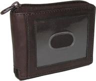 👔 premium paul & taylor men's leather zip around bifold id wallet - sleek and secure logo