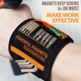 img 1 attached to 🔧 Eastpin Magnetic Wristband for Men - Screw Holding Tool Gift, Perfect Stocking Stuffers for Dad, Husband, and Handyman. Ideal Gadget Gift for Woodworker, Carpenter, and DIY Enthusiasts