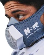 🏋️ ns nesian sports hex (hypoxic exercise) mask - elevate performance with altitude breathing simulation - dark gray логотип