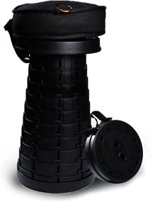 img 4 attached to 🪑 Ultimate Telescopic Stool with Seat Cushion - Folding Stools for Adults Portable & Super Lightweight - Collapsible & Retractable Stool with Cushion - Convenient & Portable Folding Stools