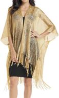 👘 kimono shawls and wraps: elegant gold accessories for women in scarves & wraps logo