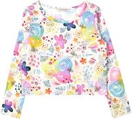 🌈 colorful rainbow sleeve blouse shirts: girls' t-shirt collection in tops, tees & blouses logo