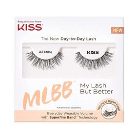 img 4 attached to Get Fuller, Natural-Looking Lashes with KISS MLBB My Lash But Better Volume False Eyelashes – Easy Application, Reusable & Cruelty-Free! (1 Pair)