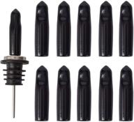 🧴 10 pack plastic bottle pourer dust caps - optimized liquor pour spout covers (pour spout not included) логотип