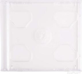 img 3 attached to 📀Чехол AcePlus Clear Double CD Jewel Case - Набор из 10 стандартных штук