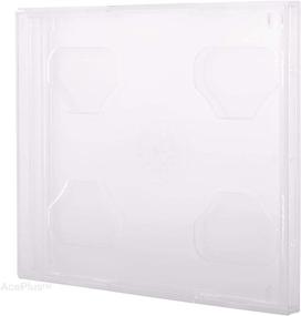 img 2 attached to 📀Чехол AcePlus Clear Double CD Jewel Case - Набор из 10 стандартных штук