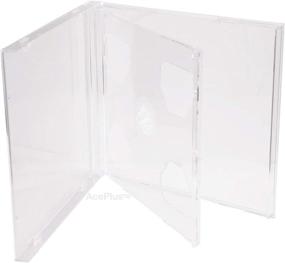 img 4 attached to 📀Чехол AcePlus Clear Double CD Jewel Case - Набор из 10 стандартных штук