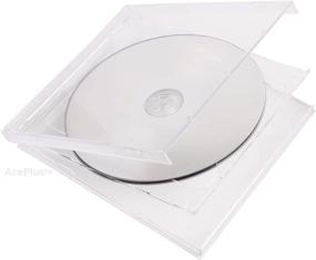 img 1 attached to 📀Чехол AcePlus Clear Double CD Jewel Case - Набор из 10 стандартных штук